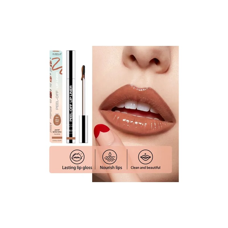 Lápiz Labial 3d Despegable - Mate Para Maquillaje Color