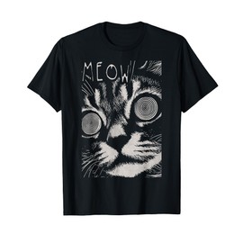 Cat Hip Hop Y2K Vintage Retro Hipster Edgy Streetwear Cat Men Women Kids T-Shirt