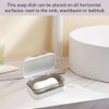 Soap Case Holder, 2 Layers Soap Dish Tray with Removable