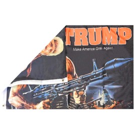 Trump Bazooka Make America Great Again! 100D Premium Quality Heavy Duty Fade Resistant Woven Poly Nylon 2x3 2'x3' Flag Banner Grommets