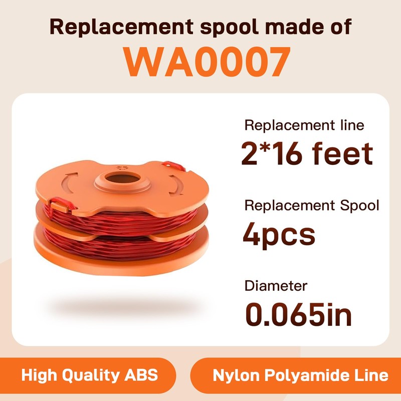 Cilivo WA0007 / 50022833 Replacement Line Trimmer Spool for Worx