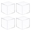 MECCANIXITY Clear Acrylic Plastic Storage Box Square Cube Display Case