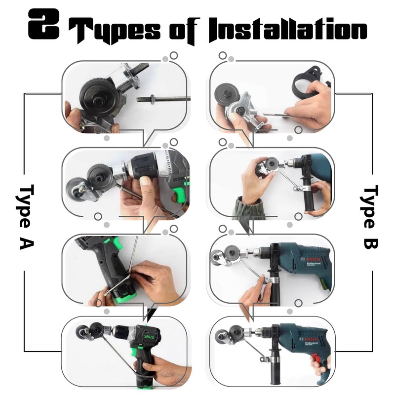 Wawory Electric Drill Plate Cutter, Metal Nibbler Drill Attachment, Efficient