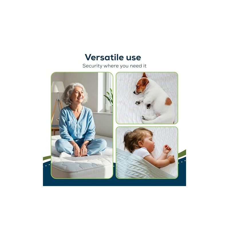 Sensalou Waterproof Bed Pad Reusable 75x90 cm - Washable Incontinence
