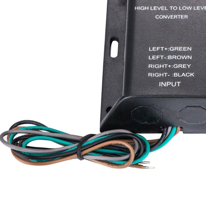 Car Stereo Audio RCA Speaker High to Low Level Line
