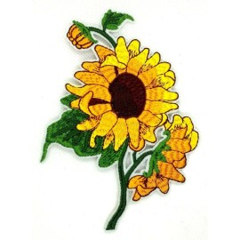unbranded sunflower iron on patch embroidered clothes clothing garment apparel 393