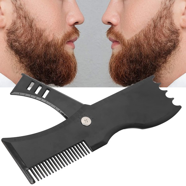 Beard Shaping Template, Rotated Comfortable Men's Goatee Beard Lineup Tool