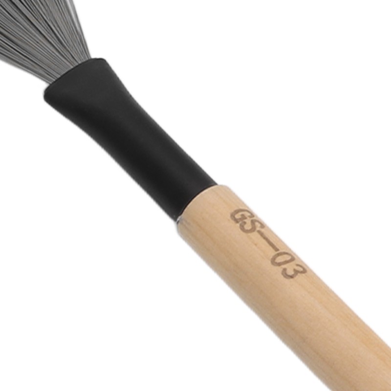 2PCS Drum Brush Double Headed Dual Purpose Maple Drumstick Rubber