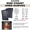BEAR GRIP 7mm Knee Sleeves (Pair) for Weightlifting and Squats