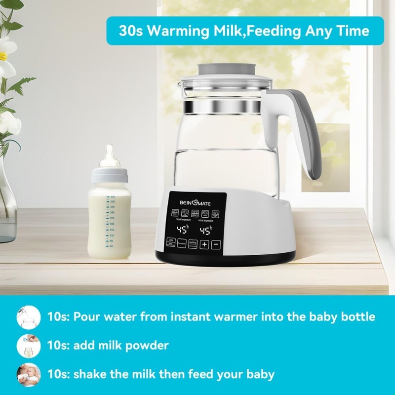 Baby Bottle Warmer, Temperature Control Kettle, Electric Kettle with Keep