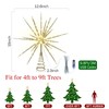 Obralitic 15 Inch Christmas Tree Star Topper with 150 LED