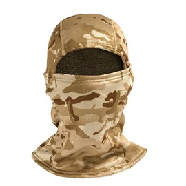Ruayia Balaclava Motorcycle Ski Mask for Men and Women Balaclava Neck Gaiter UV Protection Windproof Warm Breathable Ski Mask Cycling, Camouflage brown