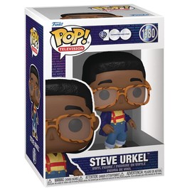 POP TV: WB 100 - Family Matters, Steve Urkel Funko Vinyl Figure (Bundled with Compatible Box Protector Case), Multicolored, 3.75 inches