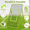 Nandae Adjustable Volleyball Rebounder Net 7x4 FT, Steel Frame &