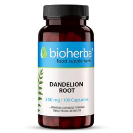 BIOHERBA Dandelion Root 350 mg C 100 Capsules | Traditional Herbal Supplement for Liver Function & Water Balance