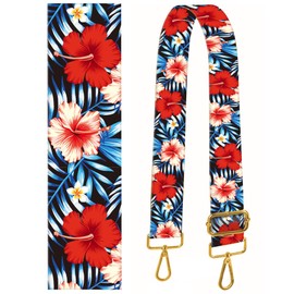 BeauBeast Crossbody Shoulder Strap, 2" Wide - Cute Handbag Strap Replacement, Adjustable Luxury Purple Flowers