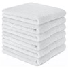 INFICRIME 6 Pack 100% Cotton Wash Cloth, 13x13 Inch Highly