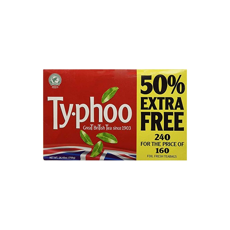 Typhoo tea bags (160Bags plus 80 Bags ) 480 teabags