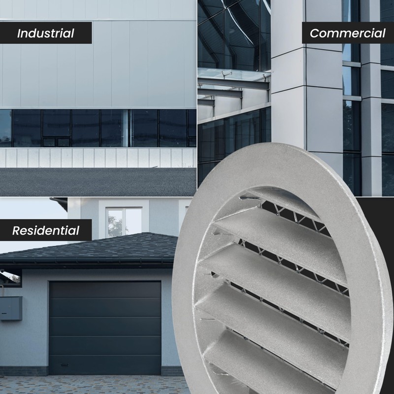 Repa Market 10 Inch (Duct Opening Size) White Aluminum Gable