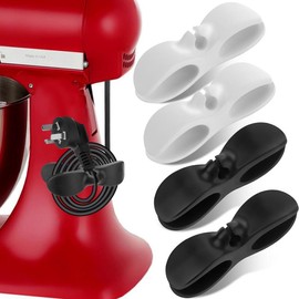 2024 New Upgrade Silicone Appliance Cord Organizer, 4Pcs Cord Winder Cable Organizer for Kitchen Appliance, Cord Holder & Cord Wrapper for Appliances Stick On Pressure Cooker, Coffee Maker, Air Fryer, Mixer, Blender