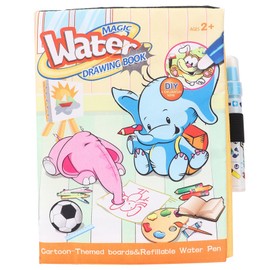Cartoon Water Watercolor Coloring Book with Water Pen for Kids Toddlers (Cartoon)