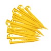 YGCQFH 24pcs Plastic Tent Pegs Durable Spike，Heavy Duty Plastic Tent