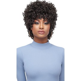 Outre Purple Pack 3Pcs Salon Set Curly Wavy Style Human Hair Blend Weaves - STRAW SET (1B)