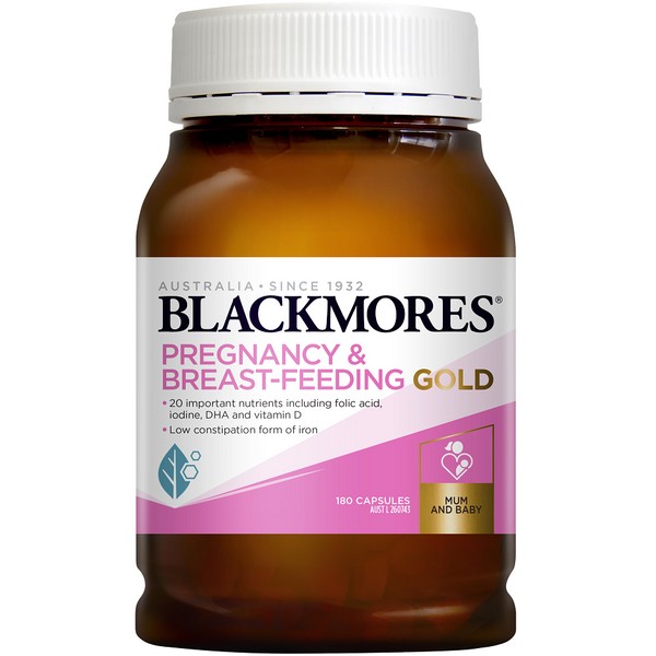 Blackmores Pregnancy & Breast-Feeding GOLD Capsules 180