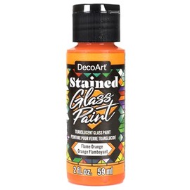 Deco Art Durchscheinende Glasmalerei-Acrylfarbe, 59 ml, Flammenorange