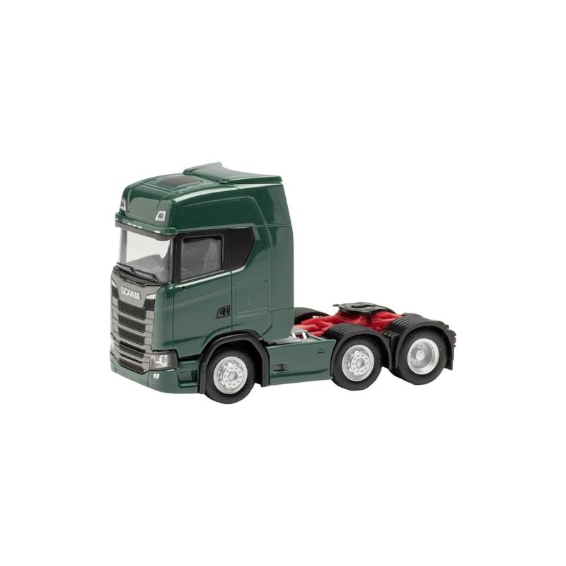 Herpa - Scania CS 20 HD 6x2 Tractor, Moss Green,