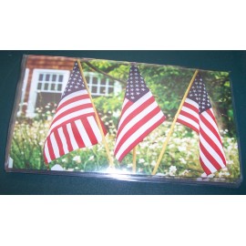 2026 2027 FLAG Trio American FLAG  2-Yr 3x6" Monthly calendar vinyl cover