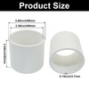 Seimneire PVC Pipe Coupling Adapter Pipe Fitting Connector, 2" White