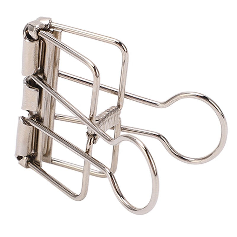 50Pcs Metal Hollow Binder Clips Multipurpose Durable Paper Clamps for