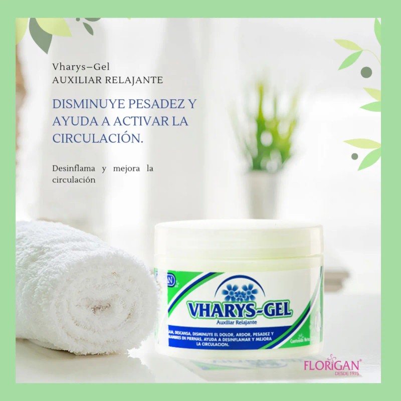Gel Vharys Centella Asiatica Varices Circulación Florigan® Propia Del Producto