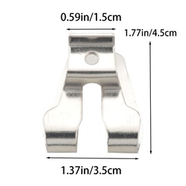 WELWIK 4PCS Replacement Belt Clip Hook Screwdriver Belt Clip Drill Bit Clip Hook Tool With Screw Parts Universal Power Tool Belt Buckle Stainless Steel Impact Belt Clip For Impact Drill Bit Tools