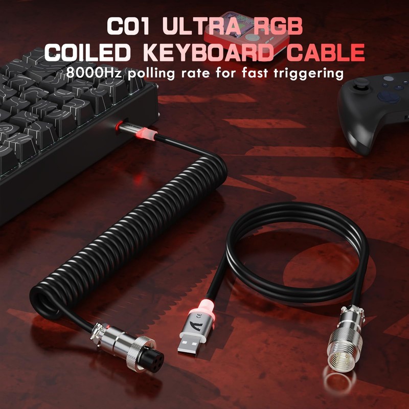 ATTACK SHARK X68MAX HE 60% Wired Magnetic Switch Keyboard,Full Aluminum