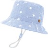 XYIYI Little Kids Star Light Blue Bucket Hat Adjustable Sun