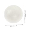 CORHAD 30pcs Xps Foam Balls Craft Foam White Semicircular Shape