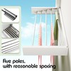 BOQORAD Clothes Drying Rack Wall Mounted 32“,Drying Rack Clothing Wall