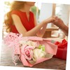 Healvian 1set Artificial Soap Rose Bouquet Elegant Box for Valentine's