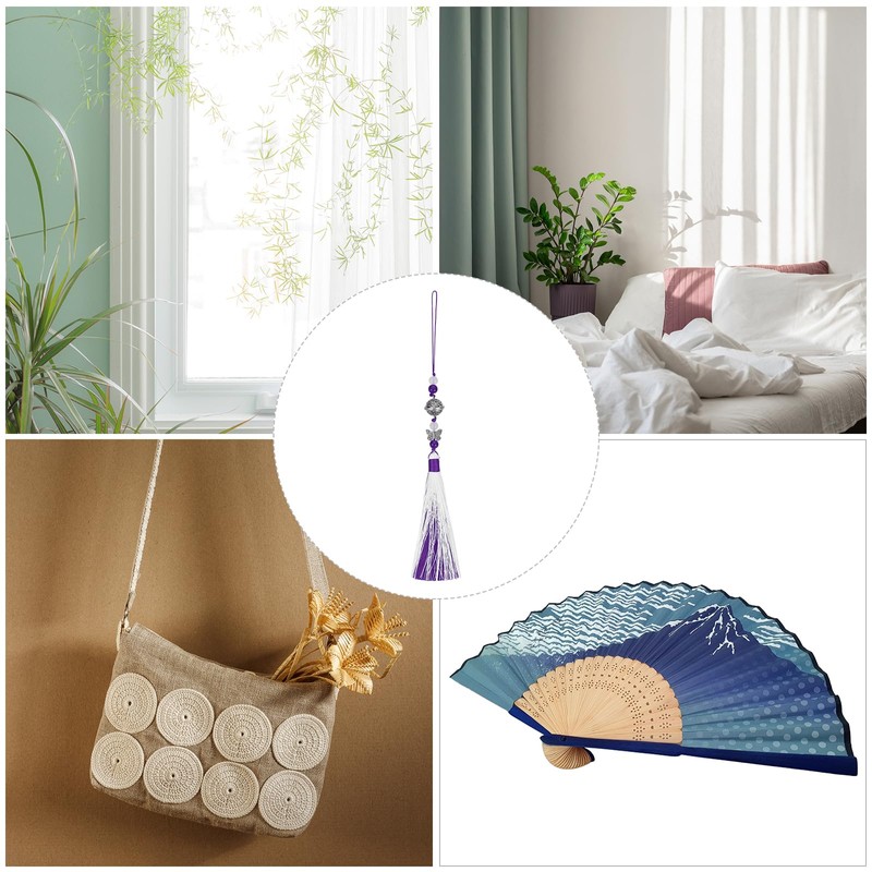 sourcing map Pendants with Tassels, 2 Pcs Classic Bells Tassel
