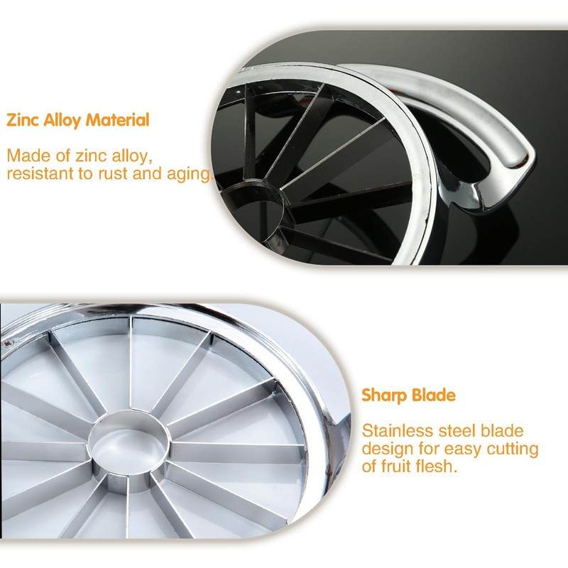 JVHLOV Stainless Steel Apple Slicer, Apple Corer Slicer, Fruit Cutter,