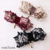 Kobe Vingtaine Pony Hook Hair Hook Tweed Ribbon Hair Accessory