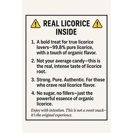 Zagarese 100% pure Organic Licorice with Anise, 0.88 ounce, Set of 3 boxes