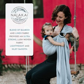 Nalakai Ring Sling Baby Carrier. Eco-Friendly, Soft Bamboo and Linen Baby Sling, Baby Wrap. Comfort, Style, and Giving Back - Carry Your Little One with Love