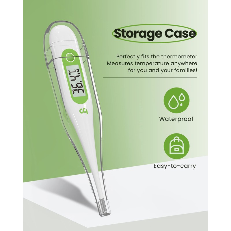 Digital Thermometer, Oral Thermometer Adults Kids Babies, Accurate Fast Switchable