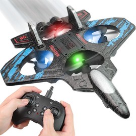 360° Flip RC Jet Plane Toy for Kids with LED Lights - Fun Kids Toy:_Air Roll Remote Control Jet