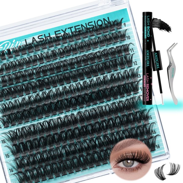 Lash Clusters Kit 200pcs, Eyelash Extension Kit 80D D Curl