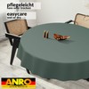 ANRO Oilcloth Tablecloth, Washable, Oilcloth, Garden Tablecloth, Outdoor, Indoor, Round,