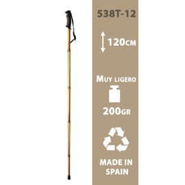 Mountain Rope Trekking Bamboo Cane Very Light (538T) (120 cm) 200 g